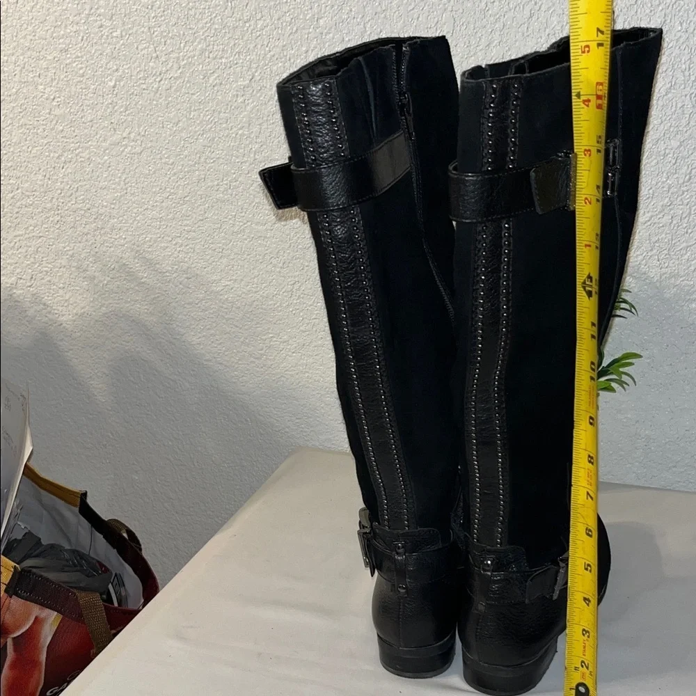 Alex Marie Black Over the Knee   Boots used good condition